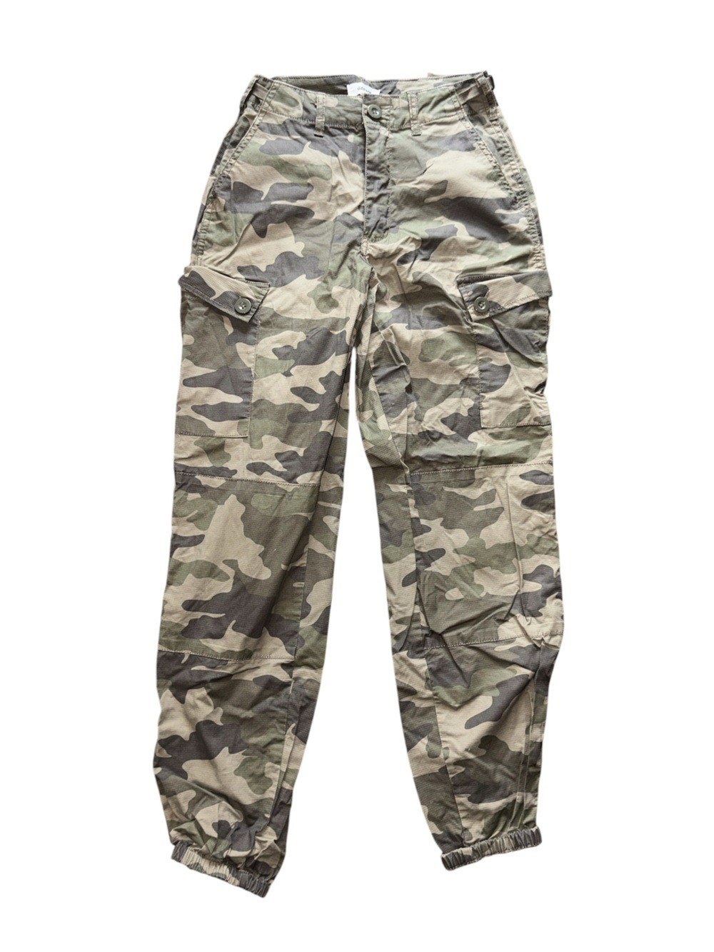 Garage Green/Tan Camo Cargo Pants Size 0